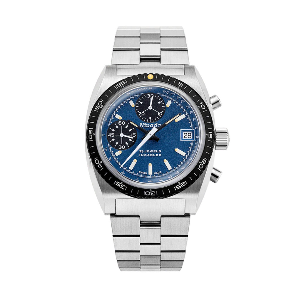 Nivada Grenchen Chronosport Blue Petroleum Limited Edition