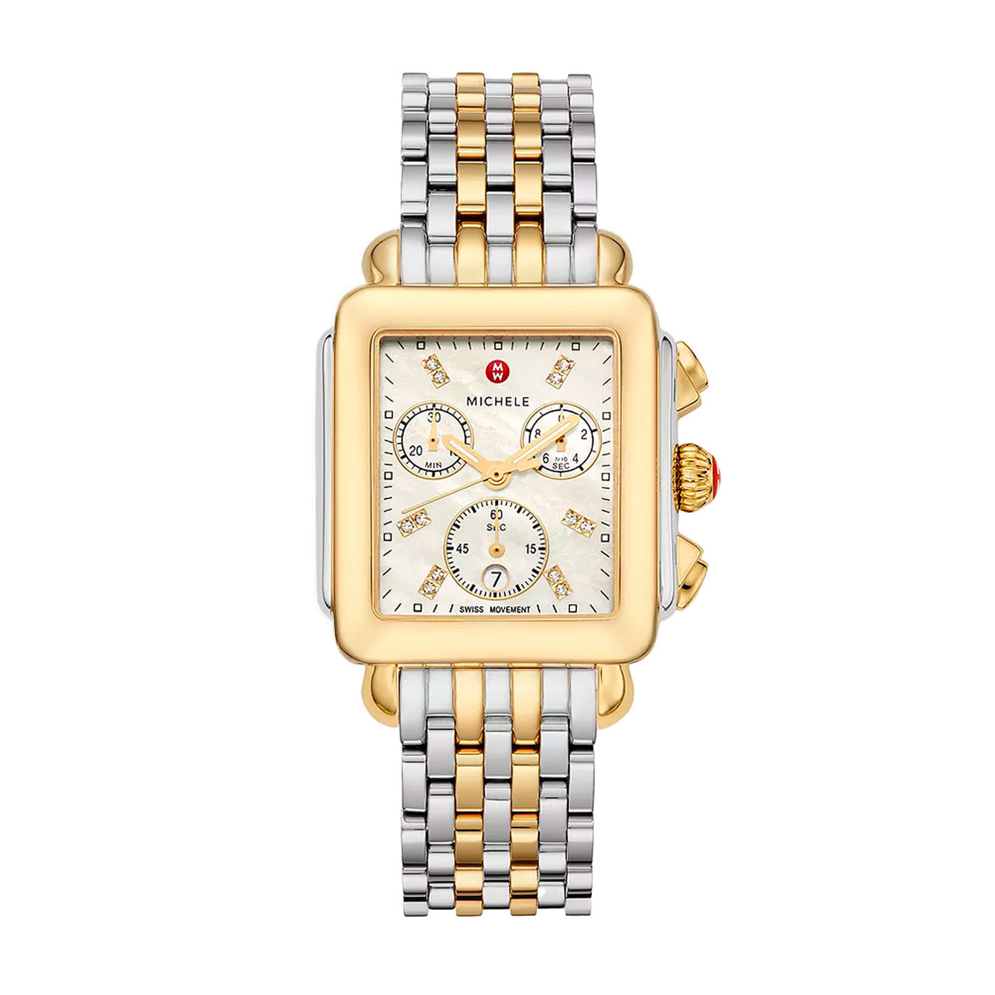 Michele Deco Two-Tone Diamond Quartz – MWW06A000779