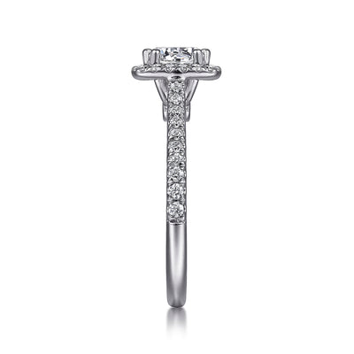 Gabriel & Co. 14k White Gold Halo Diamond Semi-Mount Engagement Ring – ER8152W44JJ.CSCZ