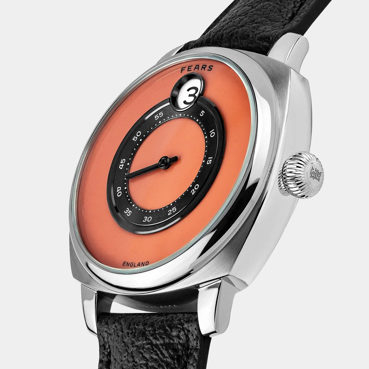 Fears Brunswick 40.5 Jump Hour Coral Lacquer Automatic – BS240.500A-Coral