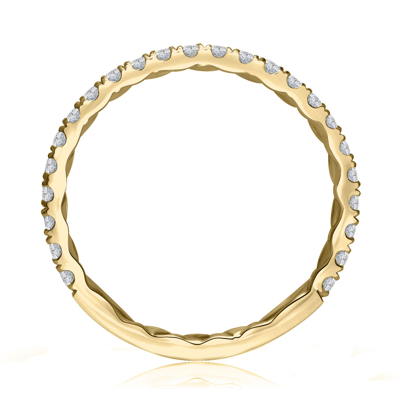 A.Jaffe 14k Yellow Gold Straight Diamond Wedding Band – MR1865Q/34
