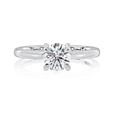 A.Jaffe 14k White Gold Solitaire Gold Semi-Mount Ring – MEC1403BQ/100