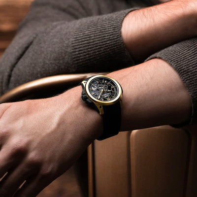 NORQAIN Wild One Skeleton Yellow Gold Limited Edition Automatic – N3001.07G06.B01.R01