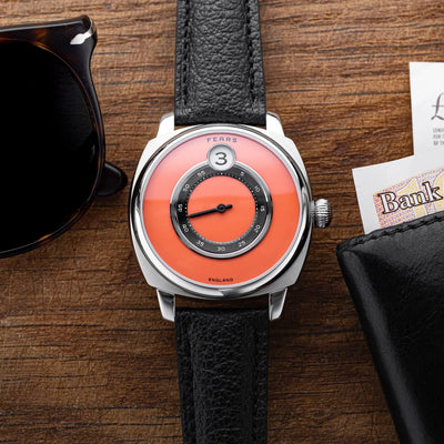 Fears Brunswick 40.5 Jump Hour Coral Lacquer Automatic – BS240.500A-Coral