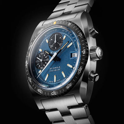 Nivada Grenchen Chronosport Blue Petroleum Limited Edition Automatic – 77003A45