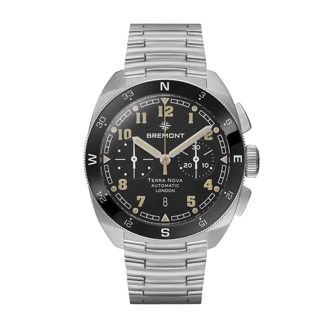 Bremont Terra Nova Chronograph Automatic – TN42-CHR-SS-BK-B