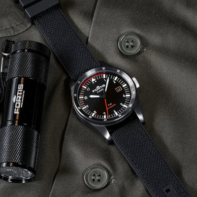 Fortis Flieger F-41 WERK 7 Mission Black Limited Edition Automatic – F4220030