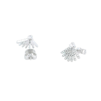 Heera Moti 14k White Gold Diamond Post Earrings – ED4527-A