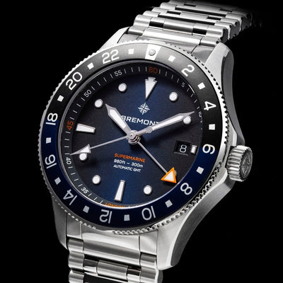 Bremont Supermarine 300M GMT 'Glacier' Blue Automatic – SM40-GMT-BLBK-B