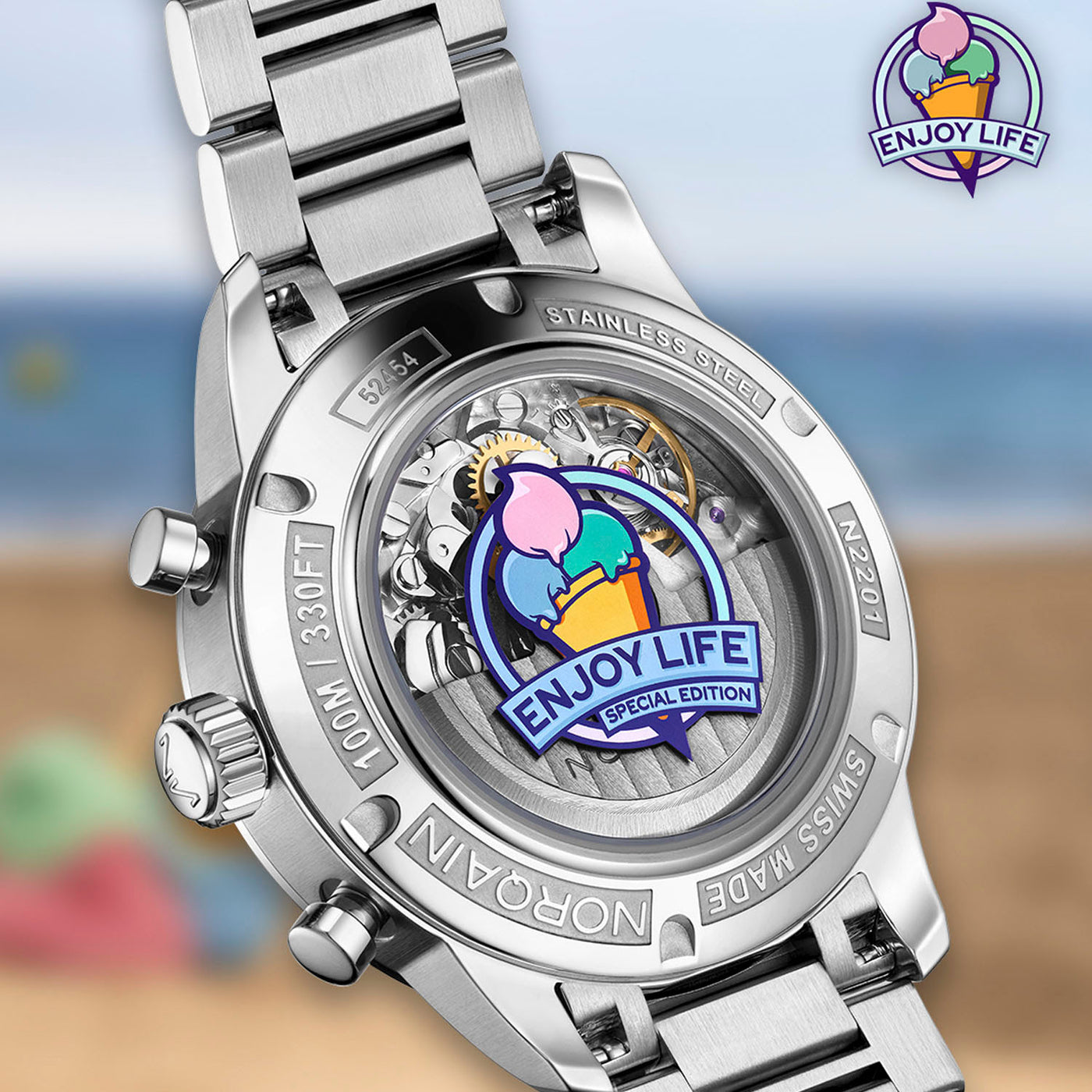 NORQAIN Freedom 60 Chrono "Enjoy Life" Special Edition Automatic – N2201.19S01.C01.S01