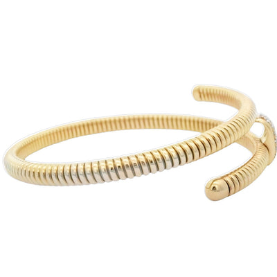 Afarin Co 18k Yellow Gold Flexible Diamond Bracelet – HBB978