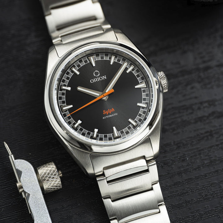 Orion Sylph Sunburst Automatic – SYLBLKBRT – Little Treasury Jewelers