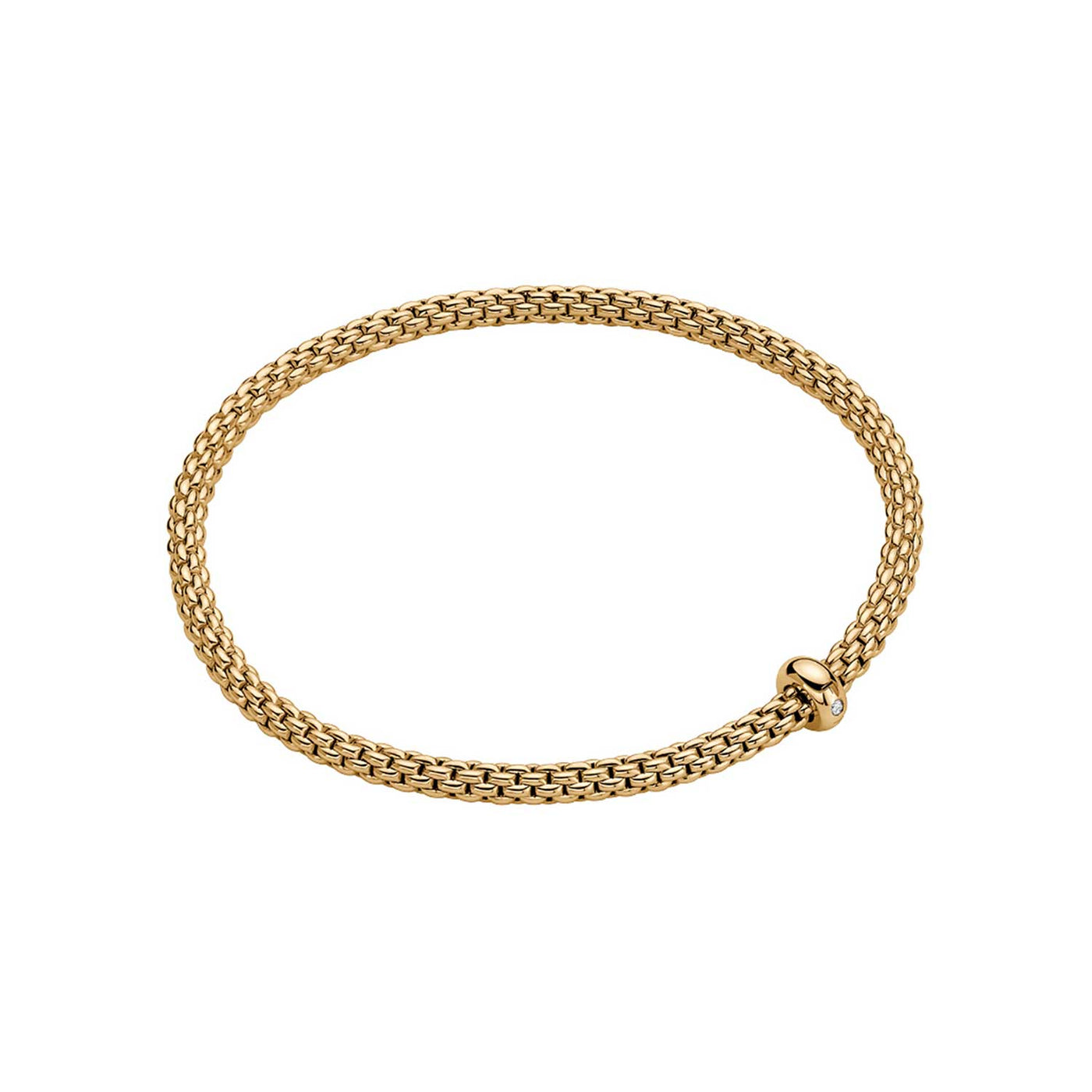 Fope 18k Yellow Gold Prima Flex'It Stretch Bracelet – 01M08BX_BB_G_XGX_00S