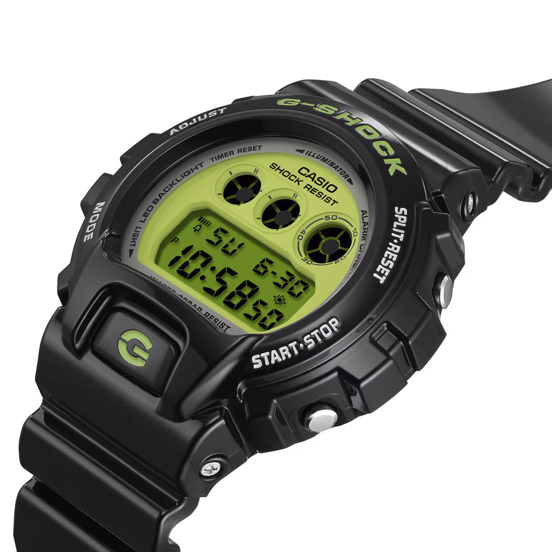 G-SHOCK NESTA CASIO DW-6900FS グリーン ブラック Casio G-Shock Nesta Lion Trade Mark DW-6900 48mm in Resin - US