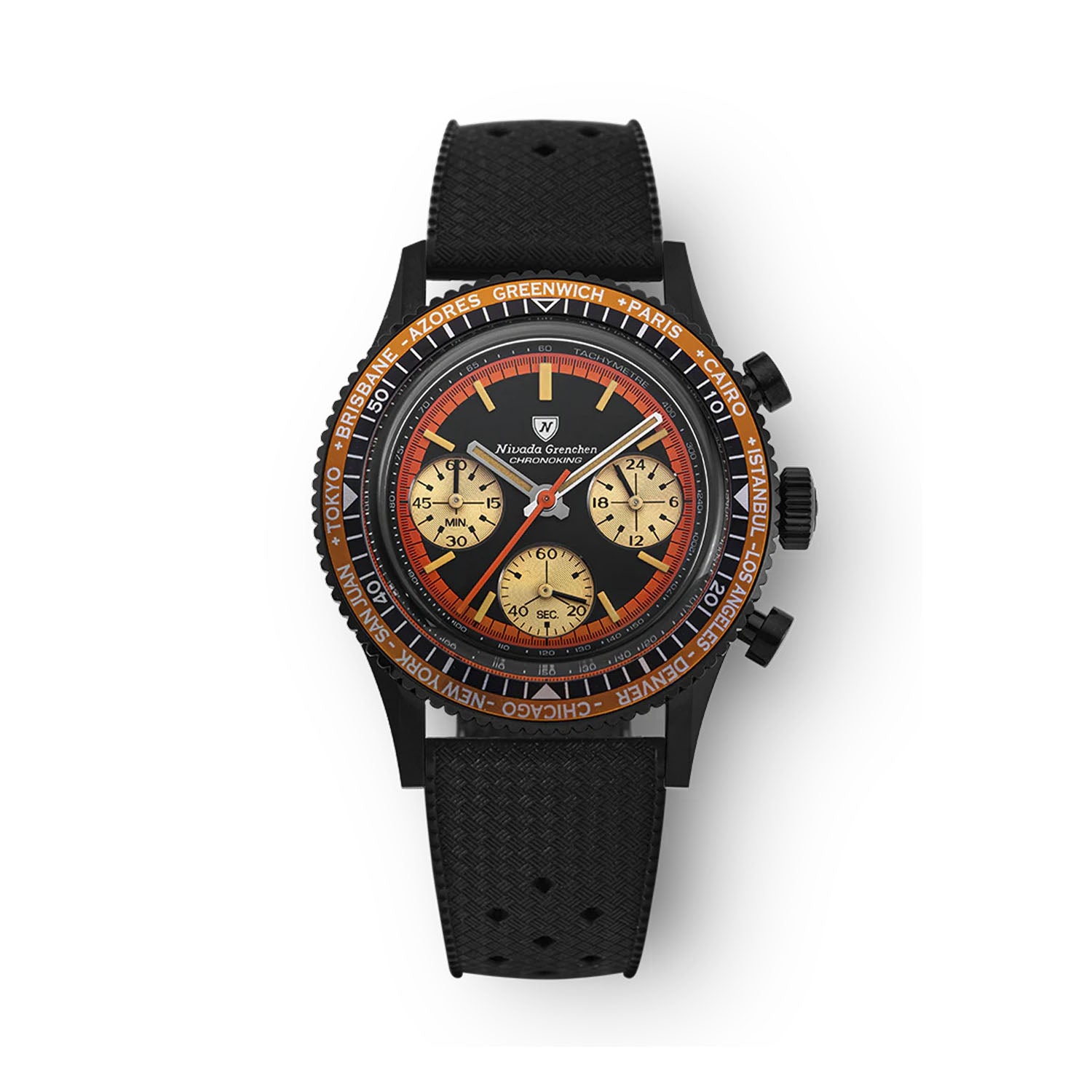 Nivada Grenchen Chronoking Mecaquartz Black – 87041Q01 – Little