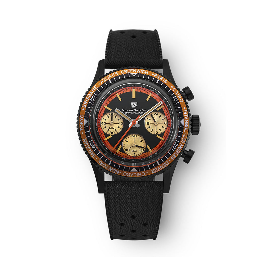Nivada Grenchen Chronoking Mecaquartz Black – 87041Q01 – Little