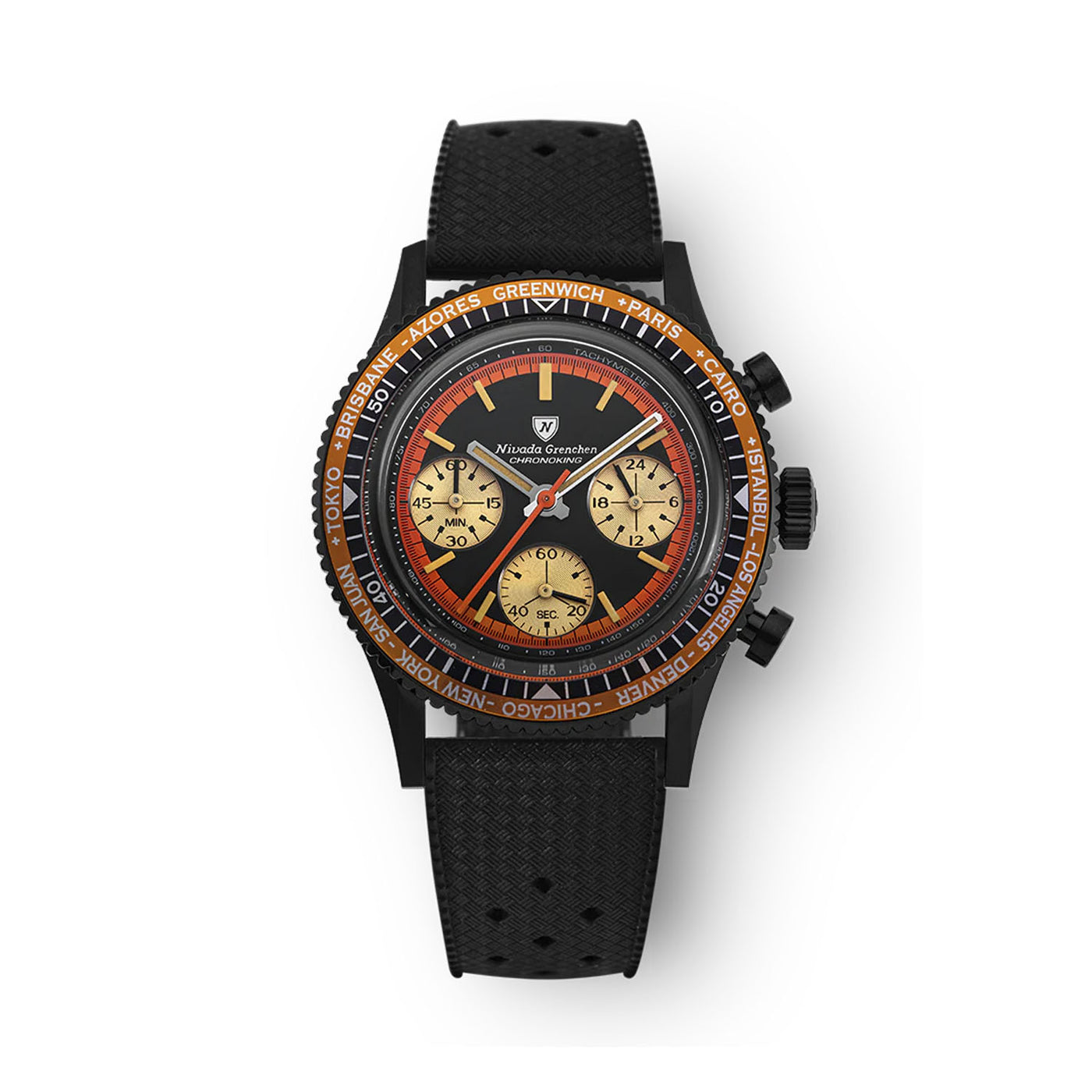 Nivada Grenchen Chronoking Mecaquartz Black – 87041Q01 – Little