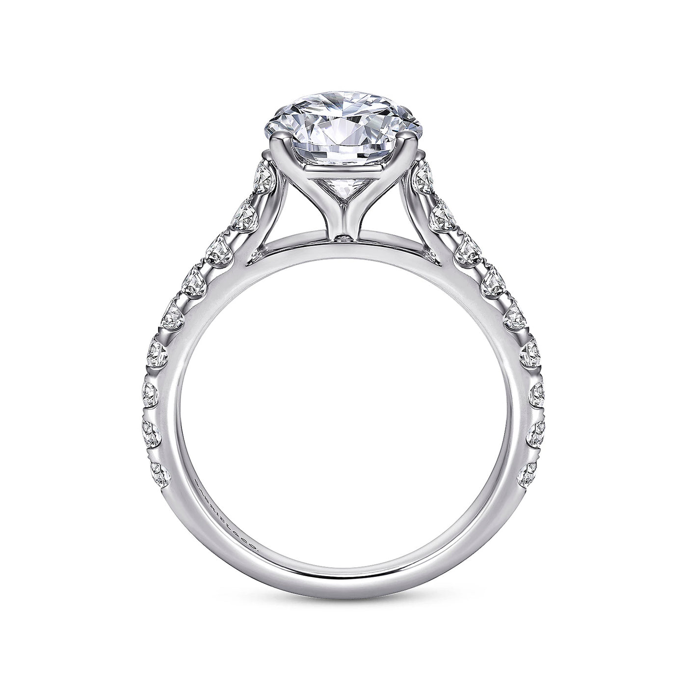 Gabriel & Co. 14k White Gold Solitaire Diamond Semi-Mount Engagement Ring – ER7016W44JJ.CSCZ