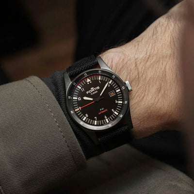 Fortis Flieger F-41 WERK 7 Mission Black Limited Edition Automatic – F4220030
